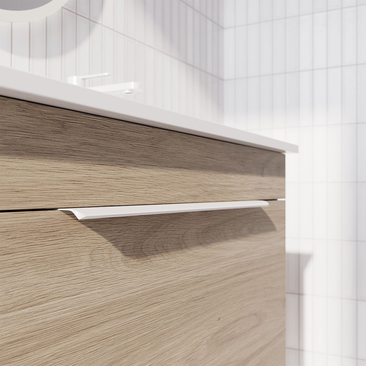 Satin White Profile Handle*