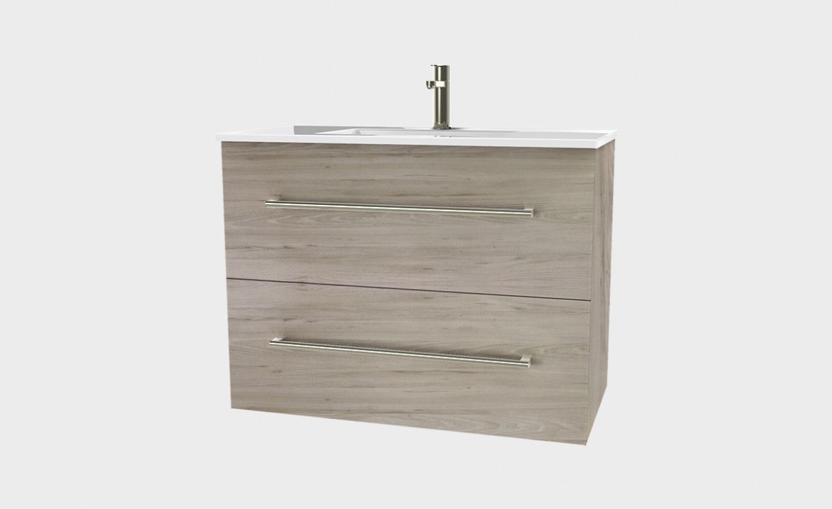 Zara 1000 Wall-Hung Vanity 2 Drawers Extra Deep