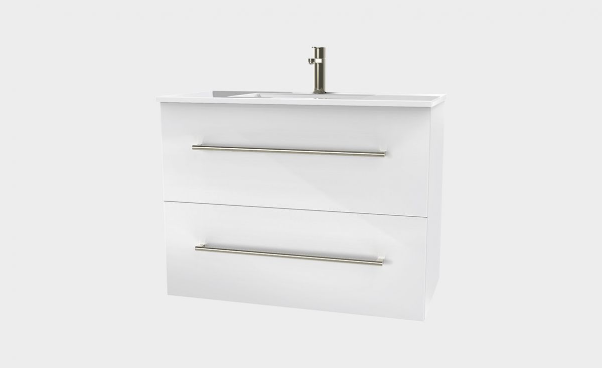 Zara 1000 Wall-Hung Vanity 2 Drawers Extra Deep