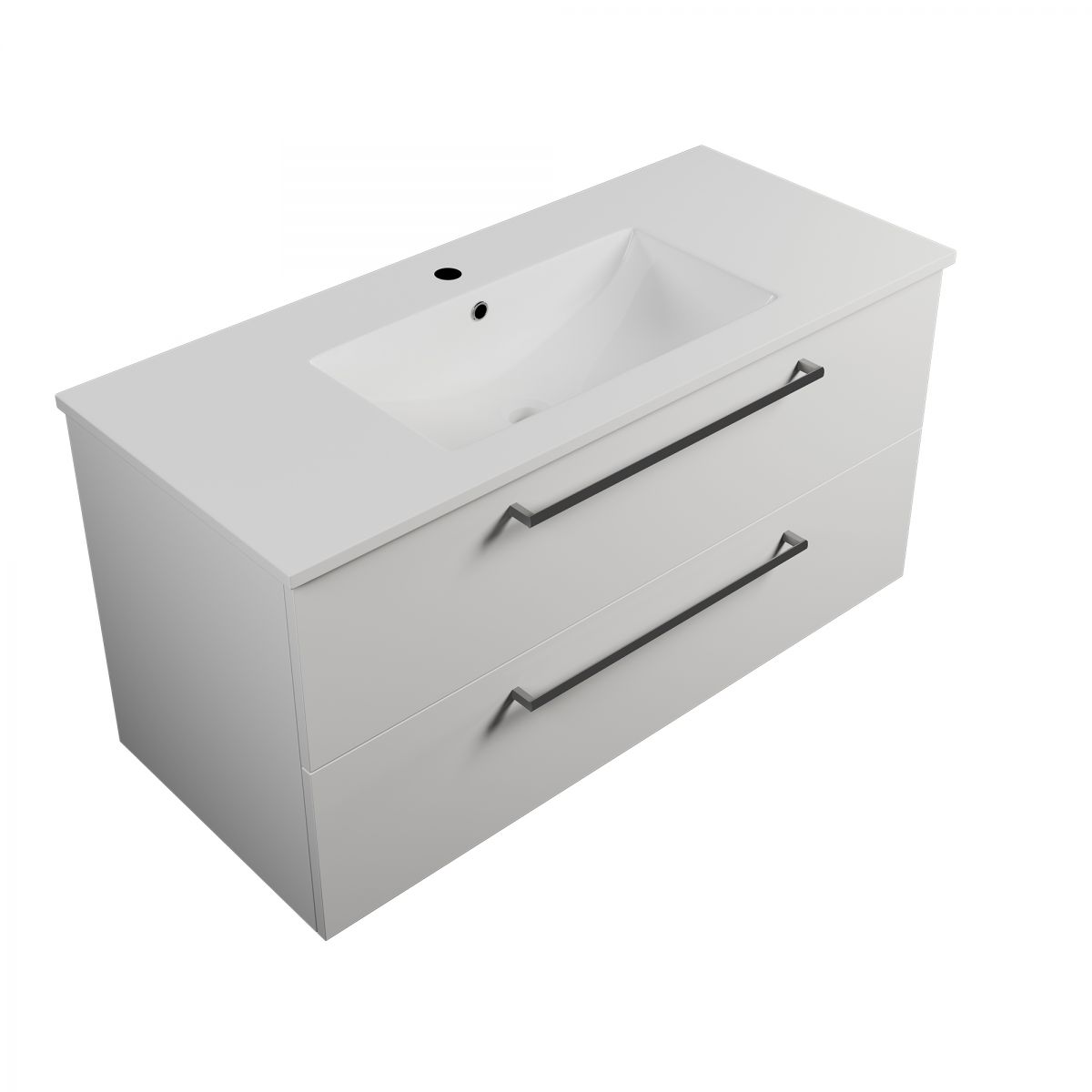 1010 Wall-Hung Vanity, 2 Drawer