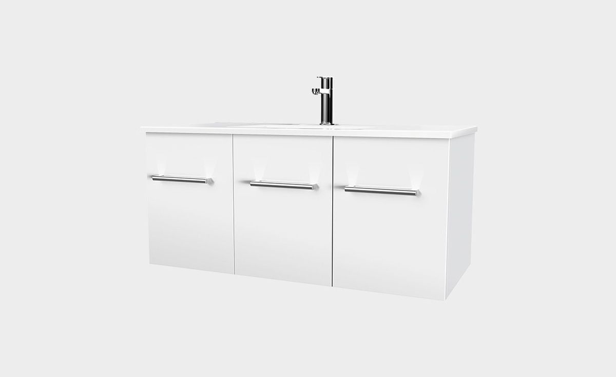 Zara 900 Wall-Hung Vanity 2 Doors 1 Drawer