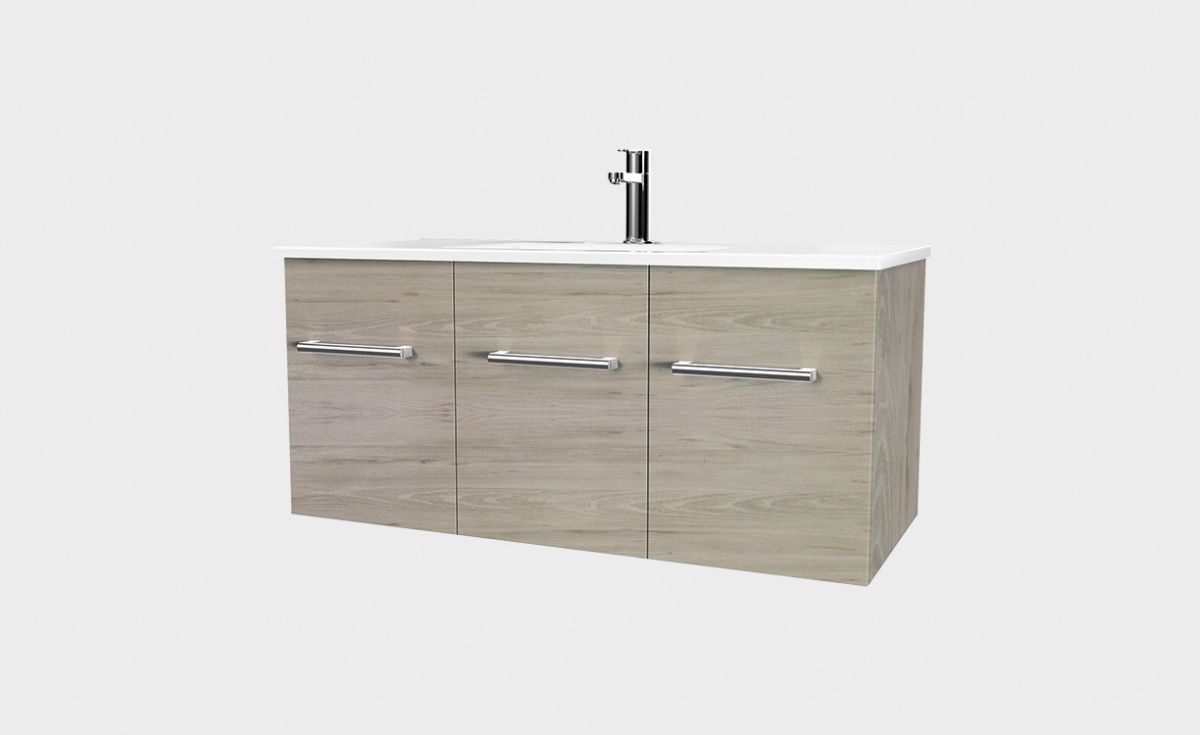 Zara 900 Wall-Hung Vanity 2 Doors 1 Drawer