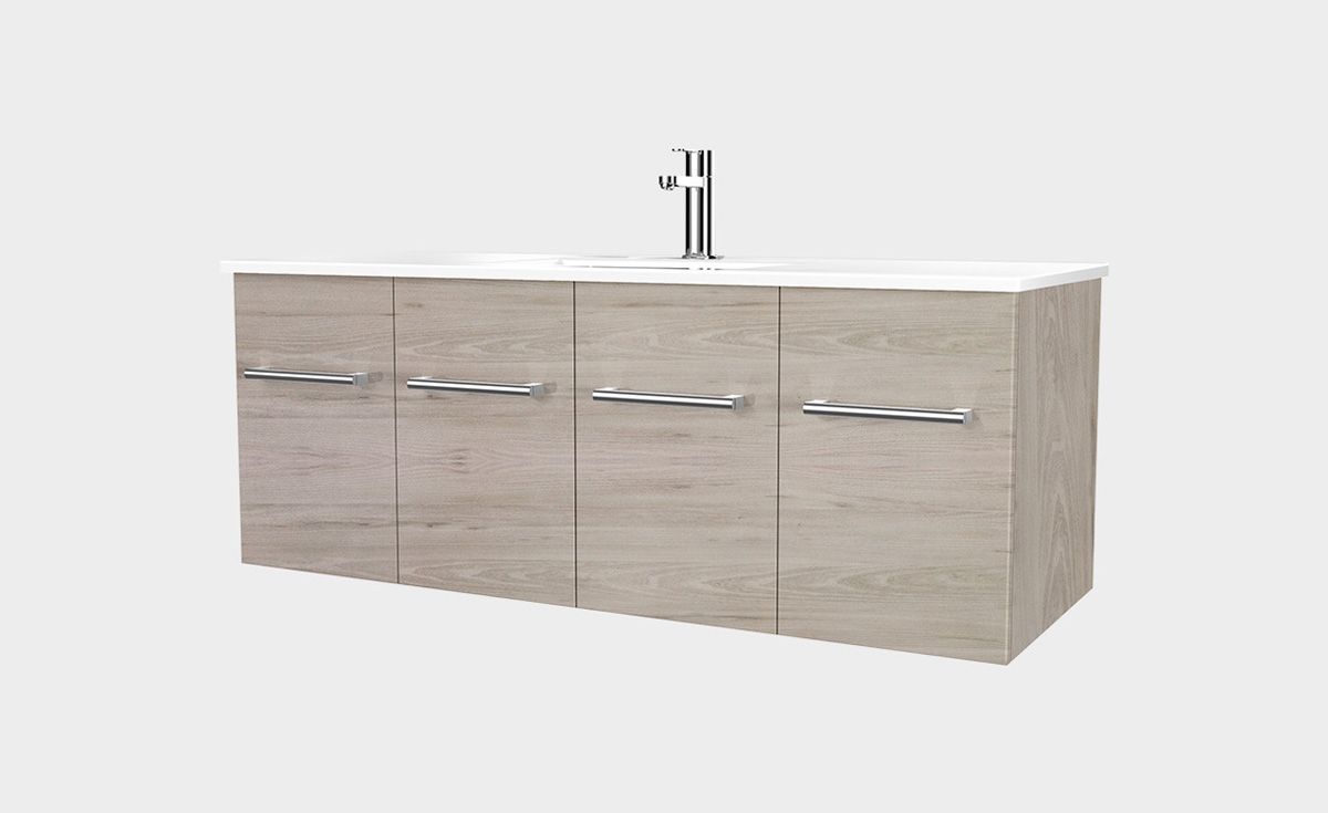 Zara 1200 Wall-Hung Vanity 2 Doors 2 Drawers