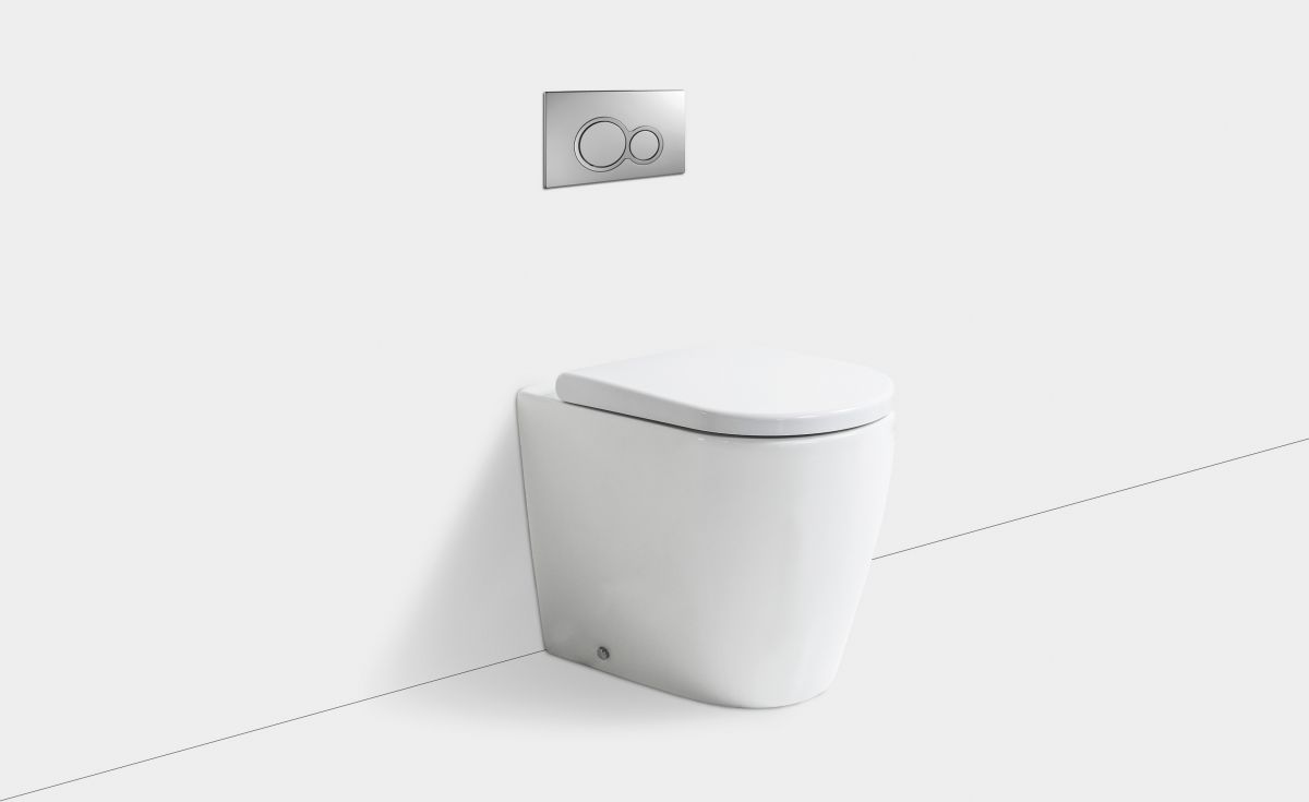 Cascade Easy Height Rimless Wall-Faced Toilet Suite with In-Wall Cistern