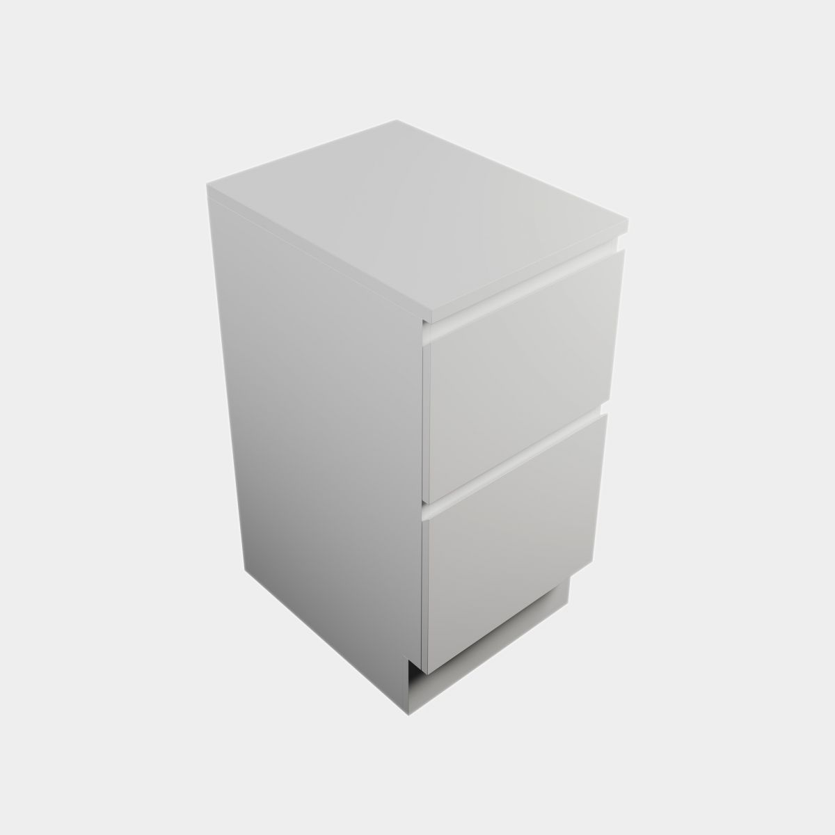 450 Modern Laundry Front 2 Drawer  Base Drawe