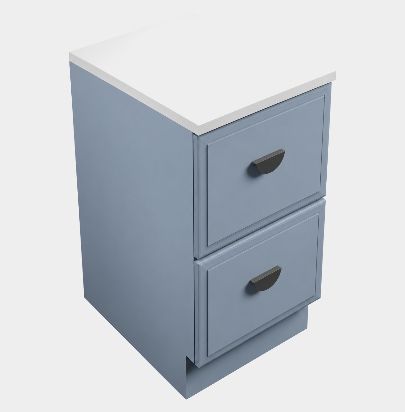 Laundry Cabinet 450, 2 Drawers (Benchtop Sold Separately) by Laundry