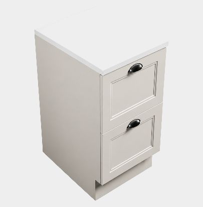 Laundry Cabinet 450, 2 Drawers (Benchtop Sold Separately) by Laundry