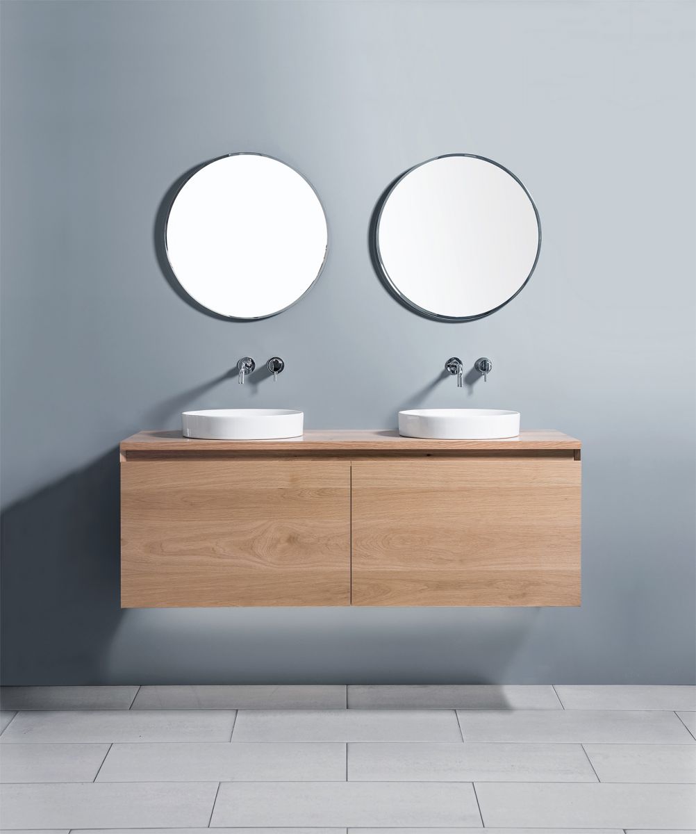 Sleek Round Semi-Recessed Basin