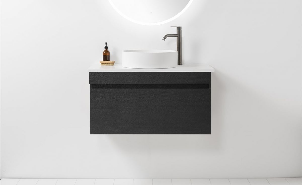 Soft Solid Surface 800 Wall-Hung Vanity 1 Drawer