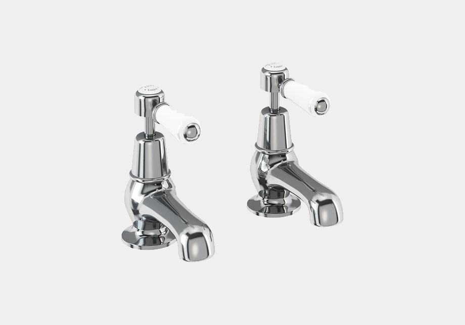 Kensington Basin Tap 7.5cm in Chrome/White