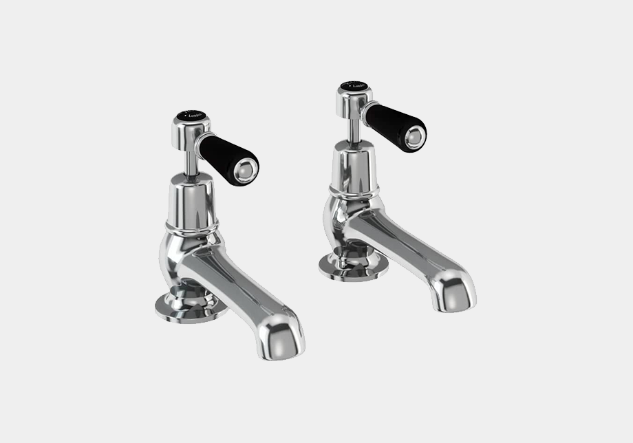 Kensington Basin Tap 12.5cm in Chrome/Black