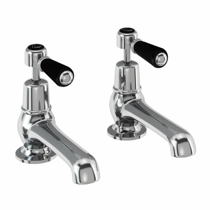 Kensington Basin Tap 12.5cm in Chrome/Black