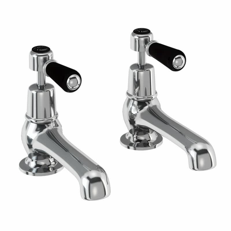 Kensington Bath Tap Deck Mounted 12.5cm in Chrome/Black