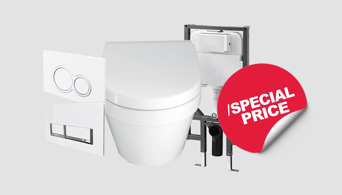 Onda Wall Hung Toilet Suite