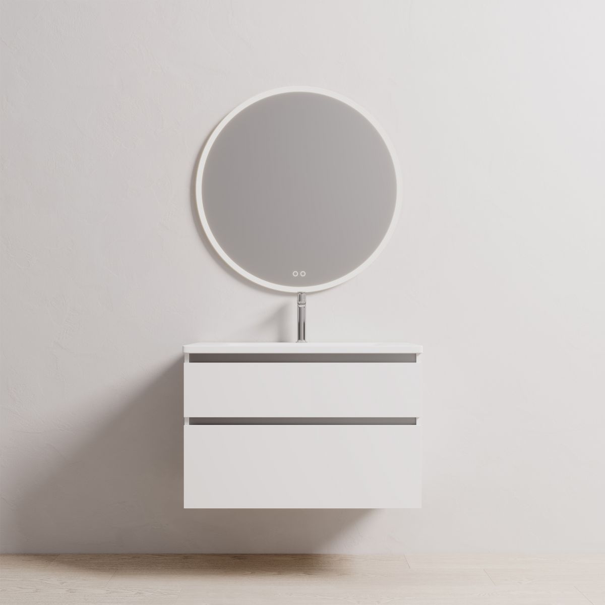 Soft 900 Wall-Hung Vanity, 2 Drawer