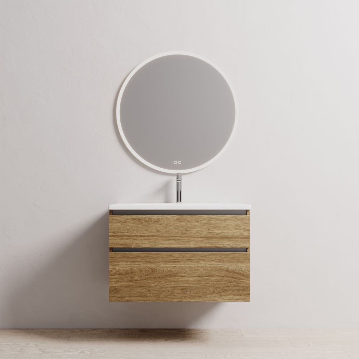 Soft 900 Wall-Hung Vanity, 2 Drawer