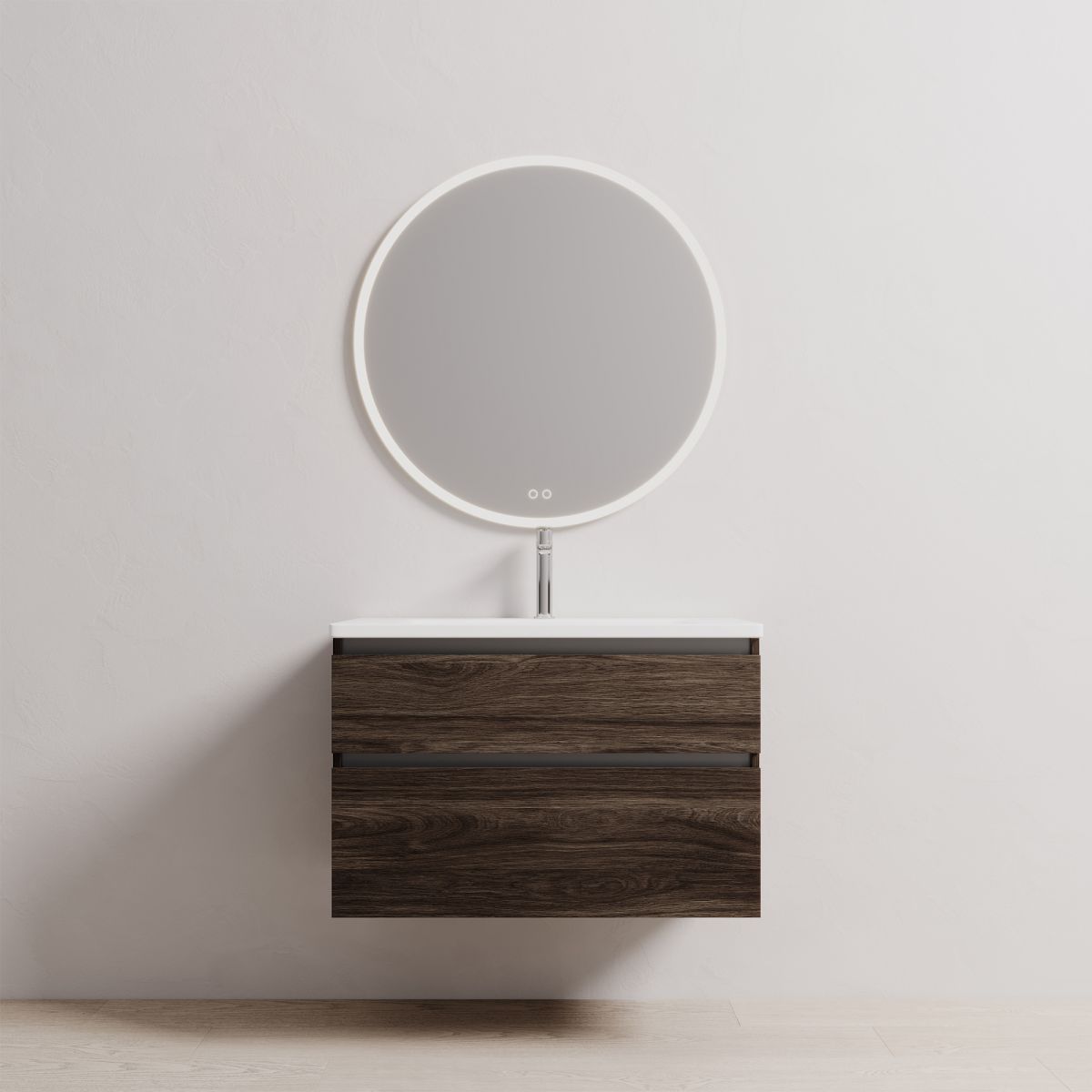 Soft 900 Wall-Hung Vanity, 2 Drawer