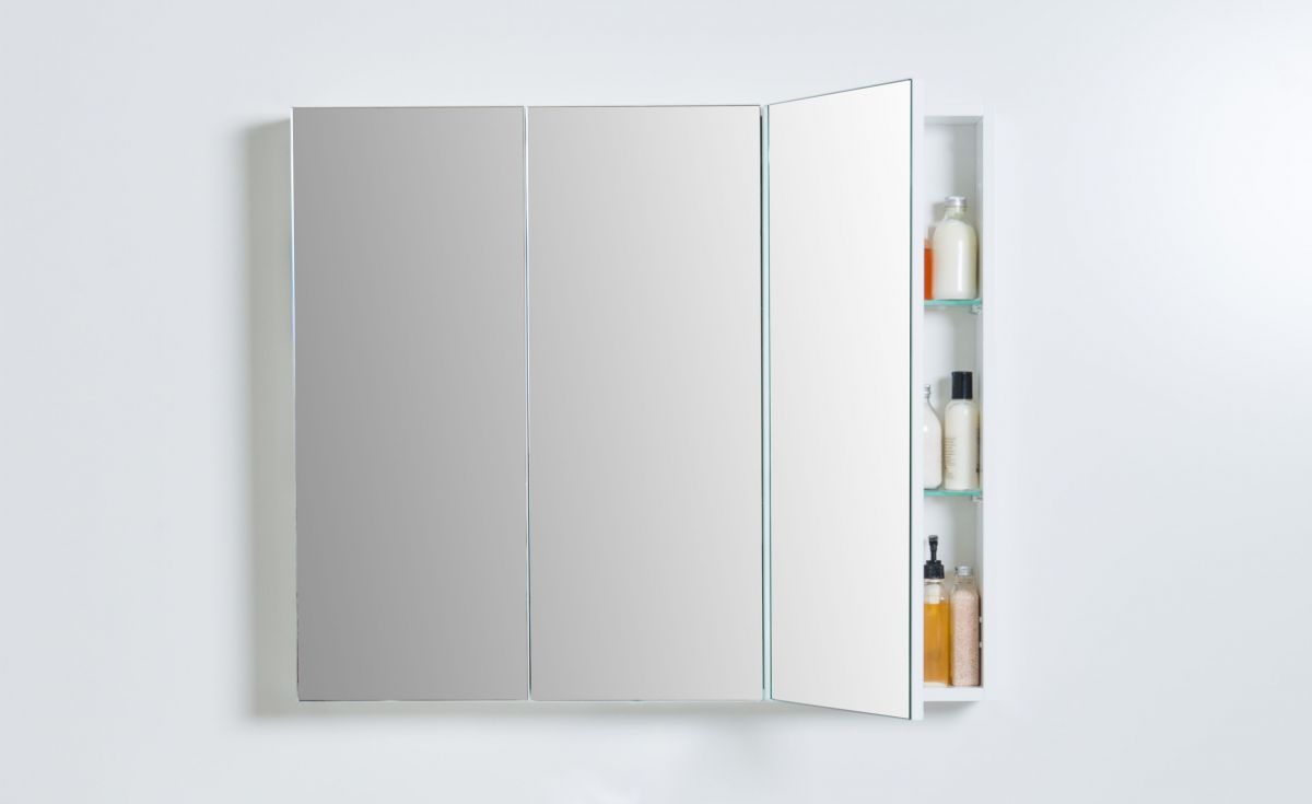 Mirror Cabinet 900 – 3 Doors, 9 Shelves