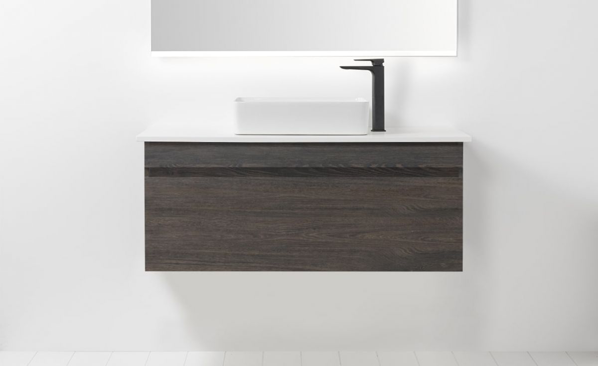 Soft Solid Surface 1000 Wall-Hung Vanity 1 Drawer
