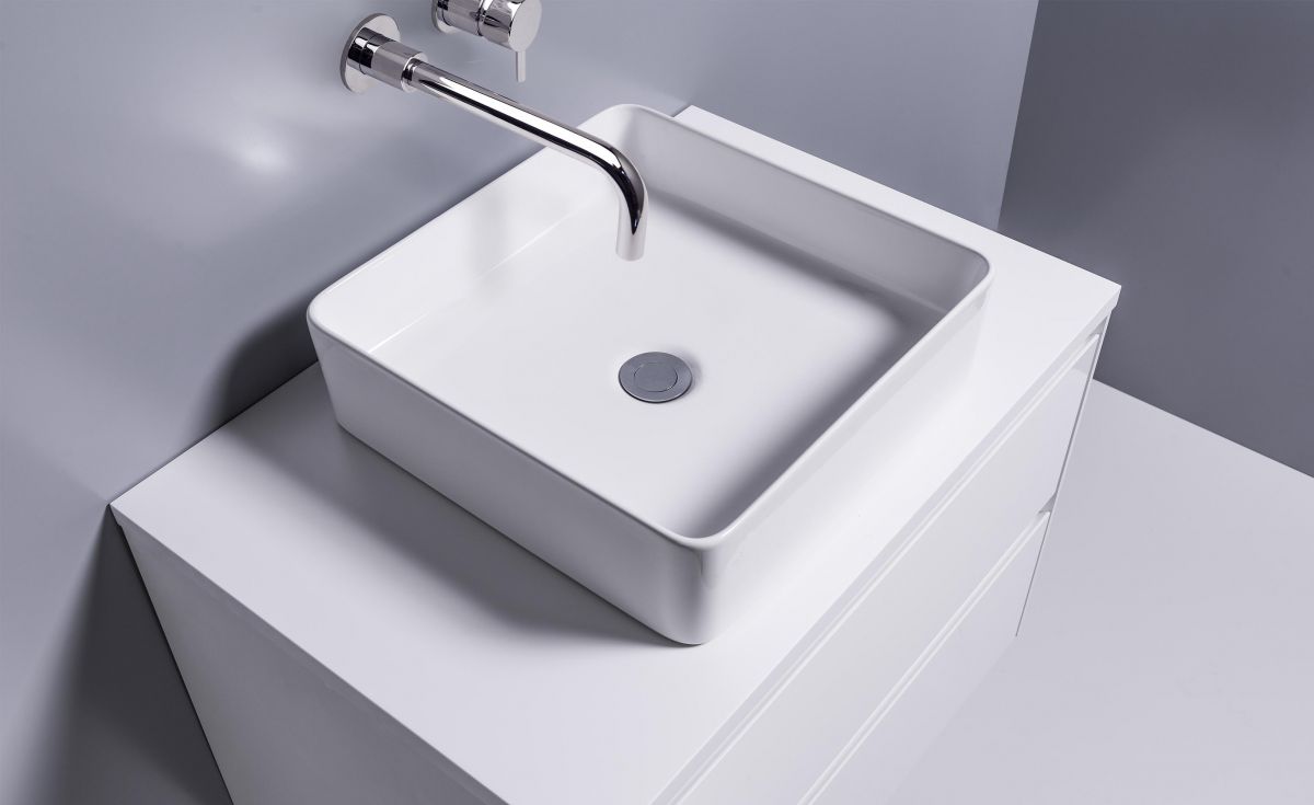 Sleek Square Counter Top Basin