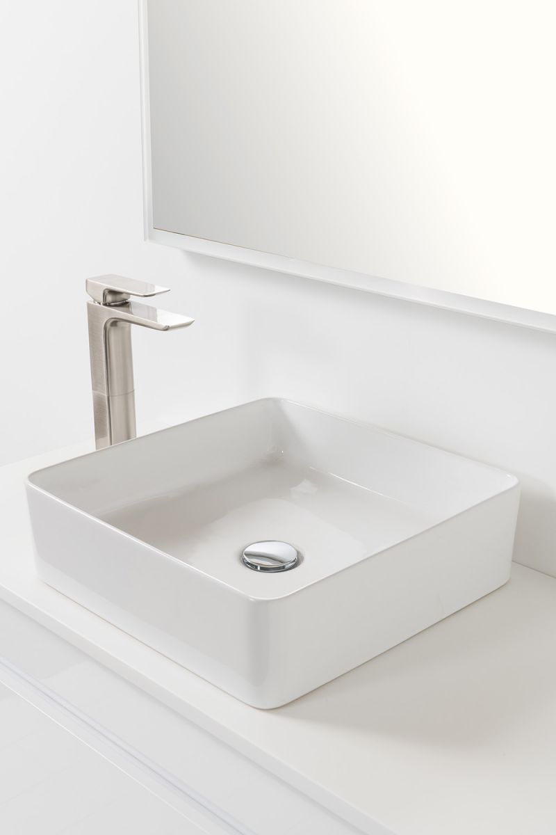 Sleek Square Counter Top Basin