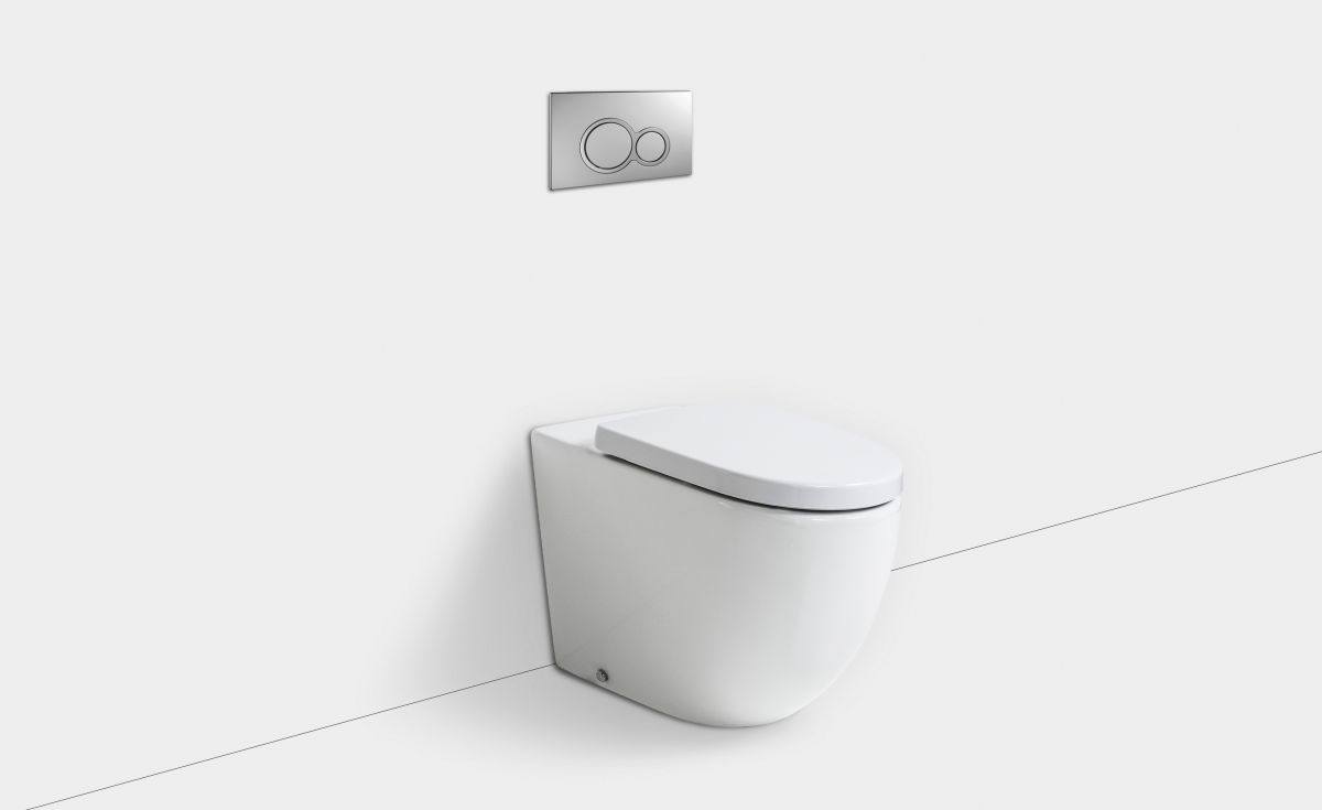 Rest Rimless Wall-Faced Toilet Suite with In-Wall Cistern