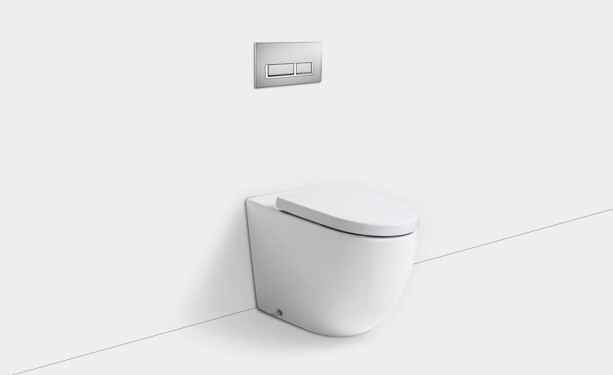 Rest Rimless Wall-Faced Toilet Suite with In-Wall Cistern