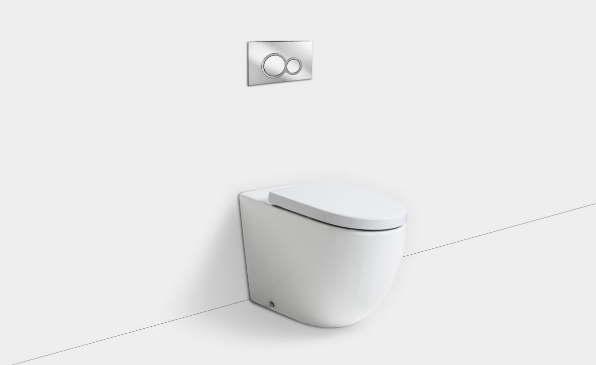 Rest Rimless Wall-Faced Toilet Suite with In-Wall Cistern