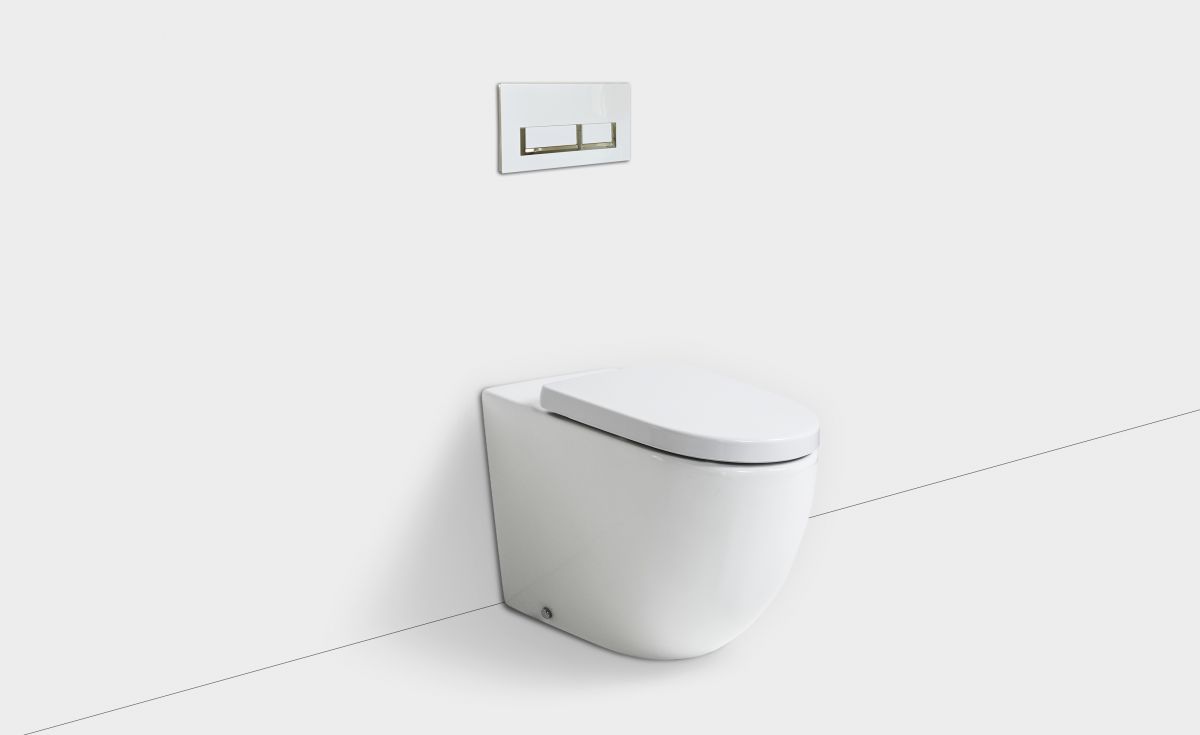 Rest Rimless Wall-Faced Toilet Suite with In-Wall Cistern