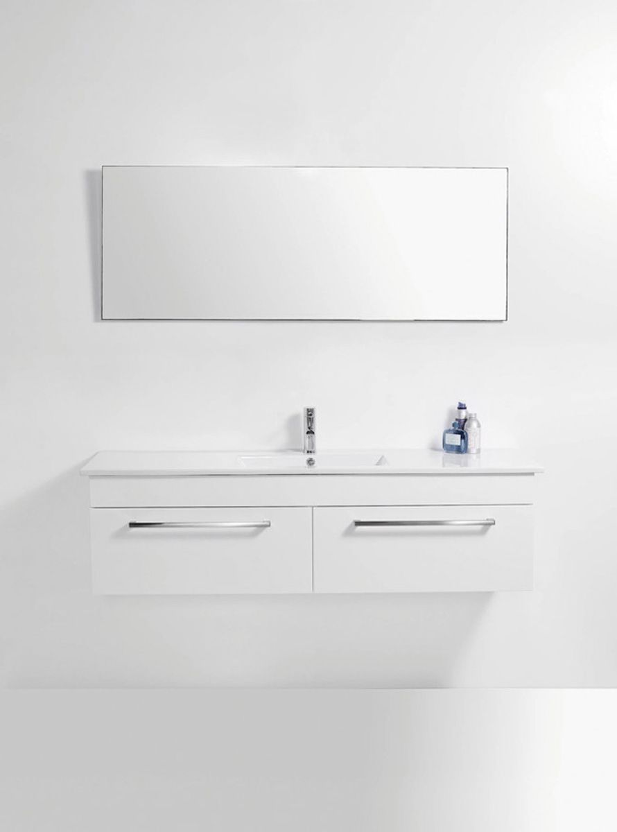Zara 1500 WallHung Double Bowl Vanity 2 Drawers • Bath Co