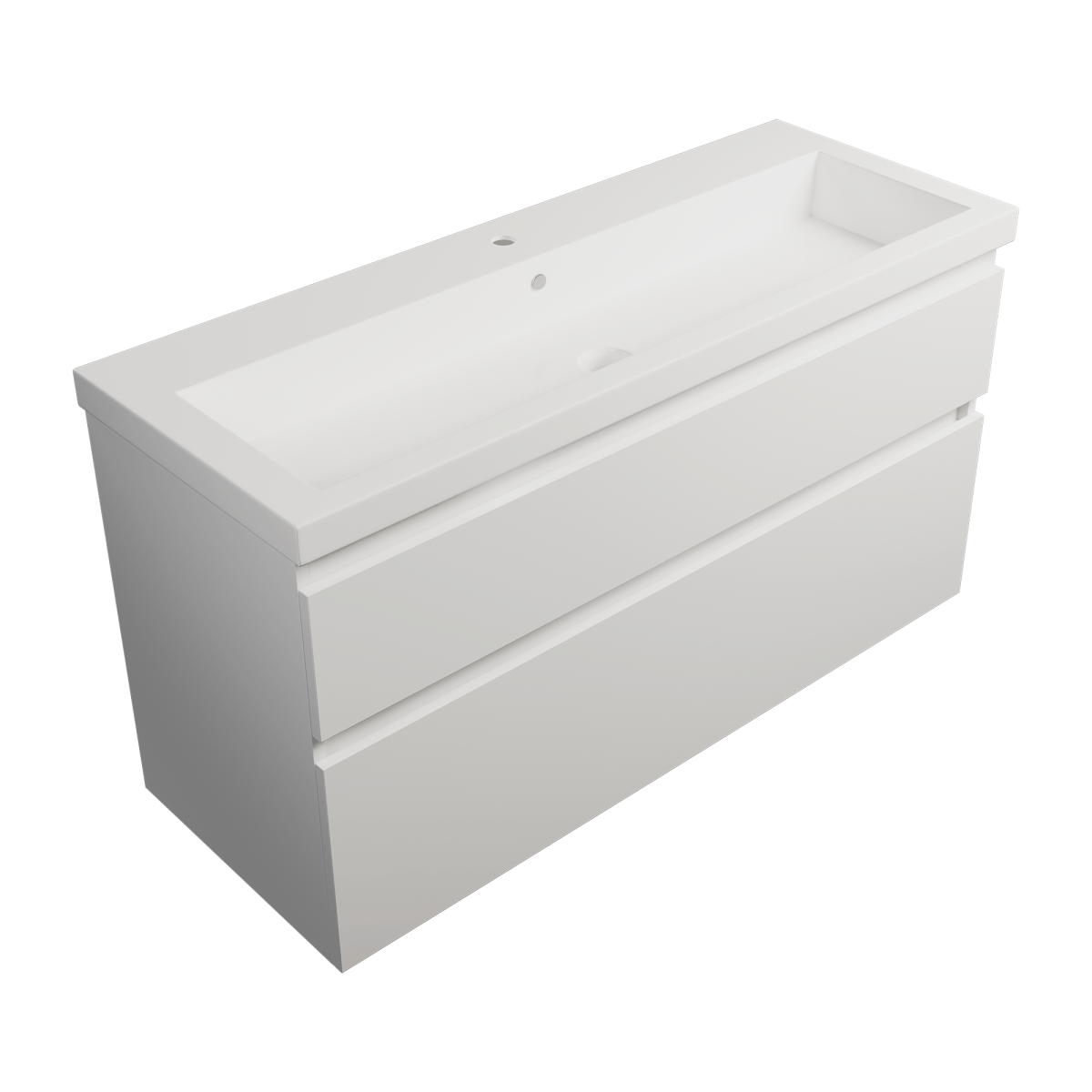 Cangas 1200 Vanity, 2 Drawers - Total Bowl