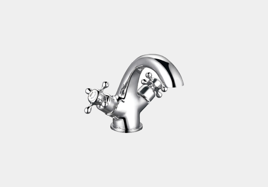 Gooseneck Basin Mixer in Chrome/Black