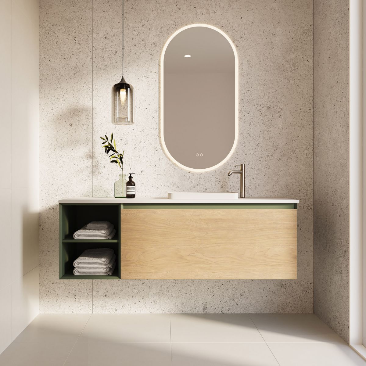 Zero Plus in Natural Oak & Custom Colour