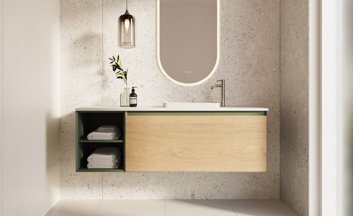Zero Plus 1 Drawer + 1 Concealed + 2 Shelves