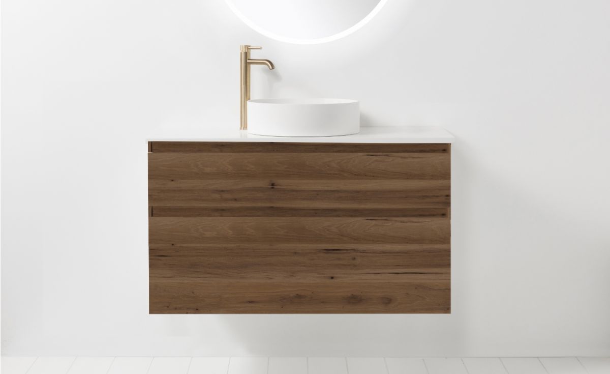 Soft Solid Slim 1000 Wall-Hung Vanity 2 Drawers