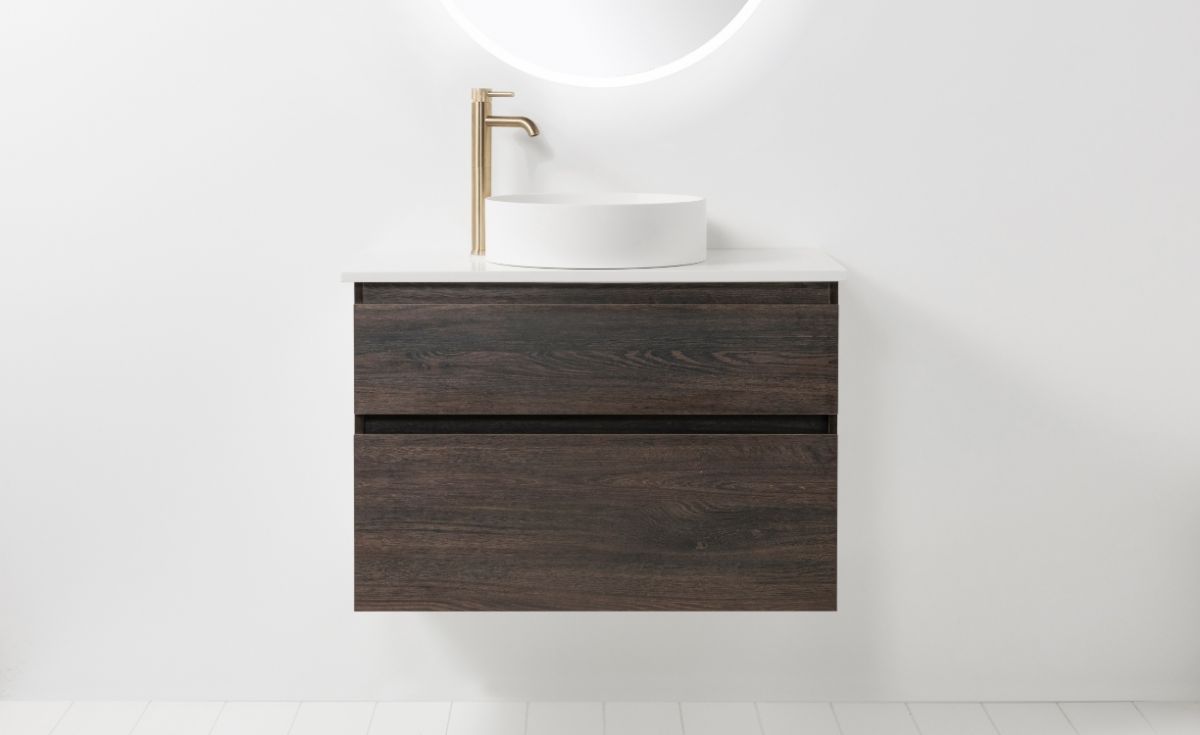 Soft Solid Slim 800 Wall-Hung Vanity 2 Drawers