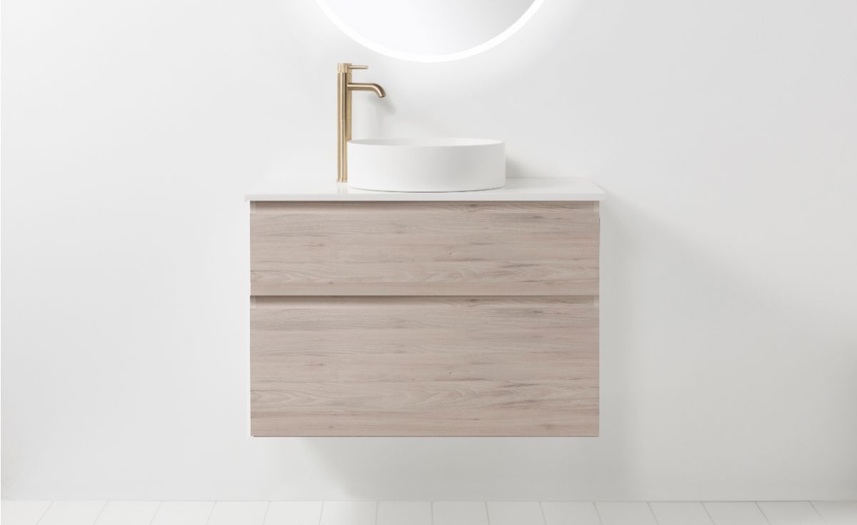 Soft Solid Slim 800 Wall-Hung Vanity 2 Drawers