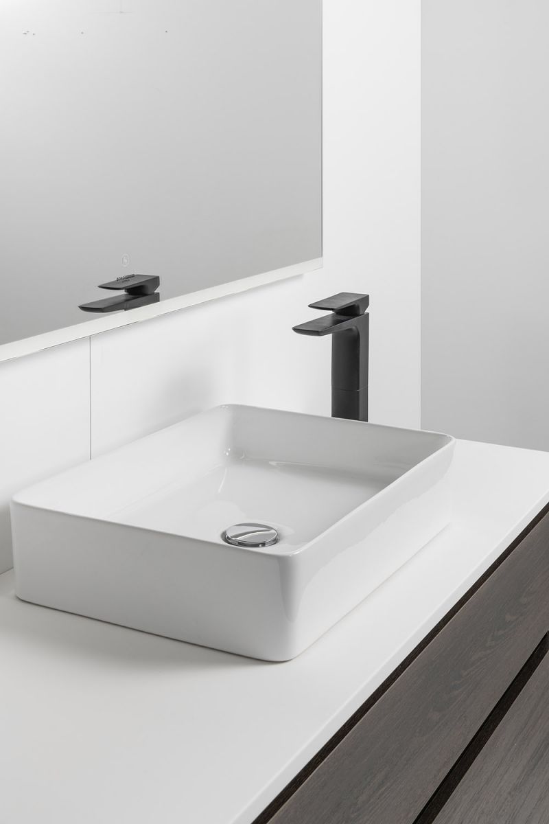 Sleek Rectangle Counter Top Basin