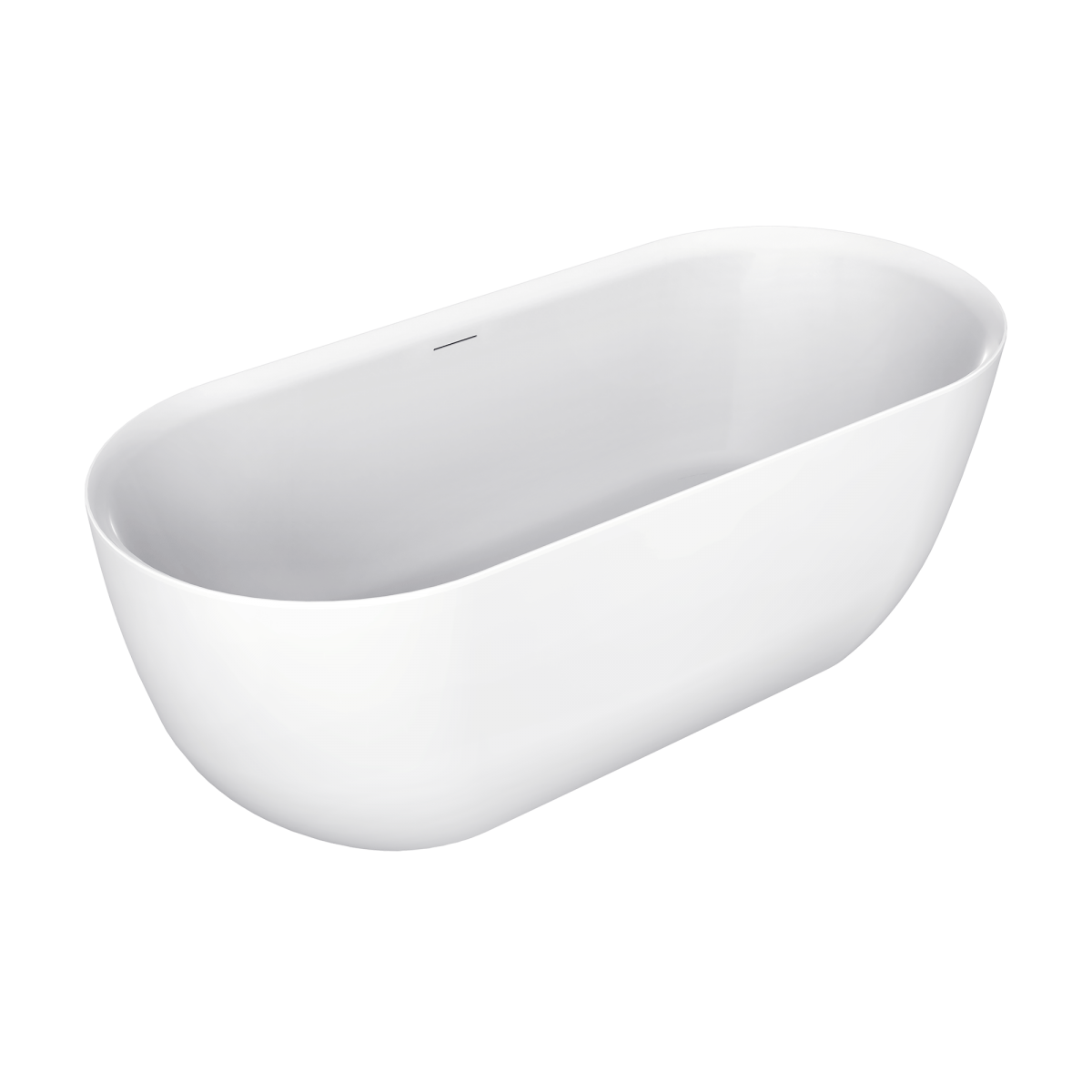 Oval 1700 Matte Freestanding Bath