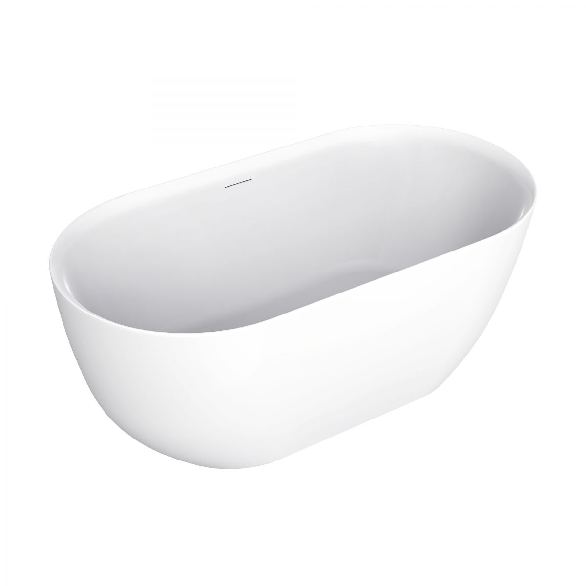 Oval 1500 Matte Freestanding Bath