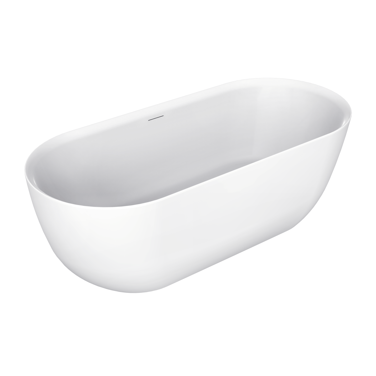 Oval 1800 Matte Freestanding Bath