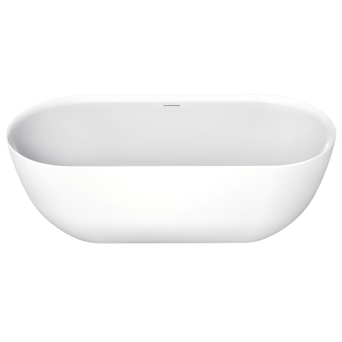 Oval 1800 Matte Freestanding Bath