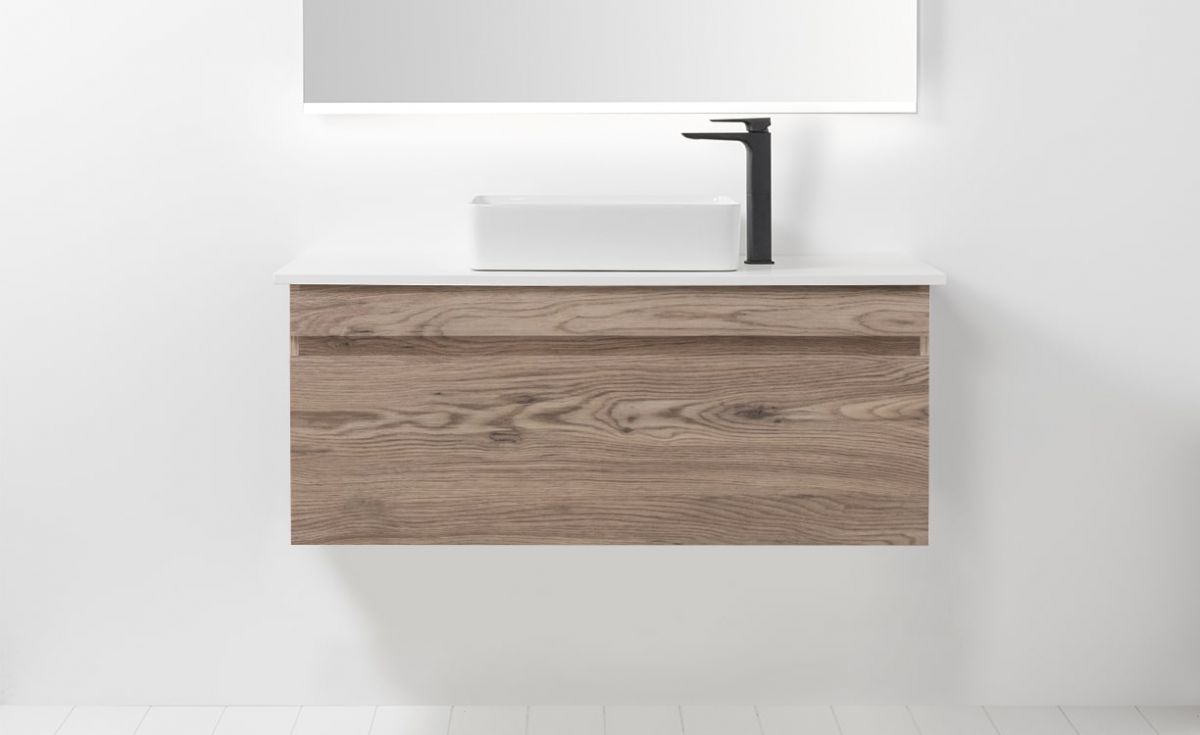 Soft Solid Surface 1200 Wall-Hung Vanity 1 Drawer