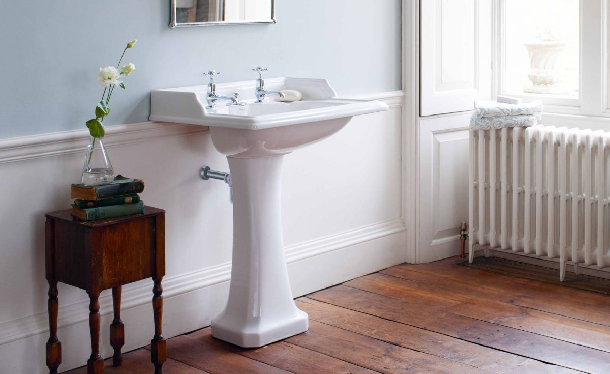 Classic Rectangle 650 Basin with Invisible Overflow & Pedestal