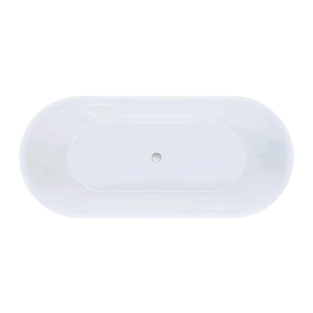 Oval 1800 Freestanding Bath - Top