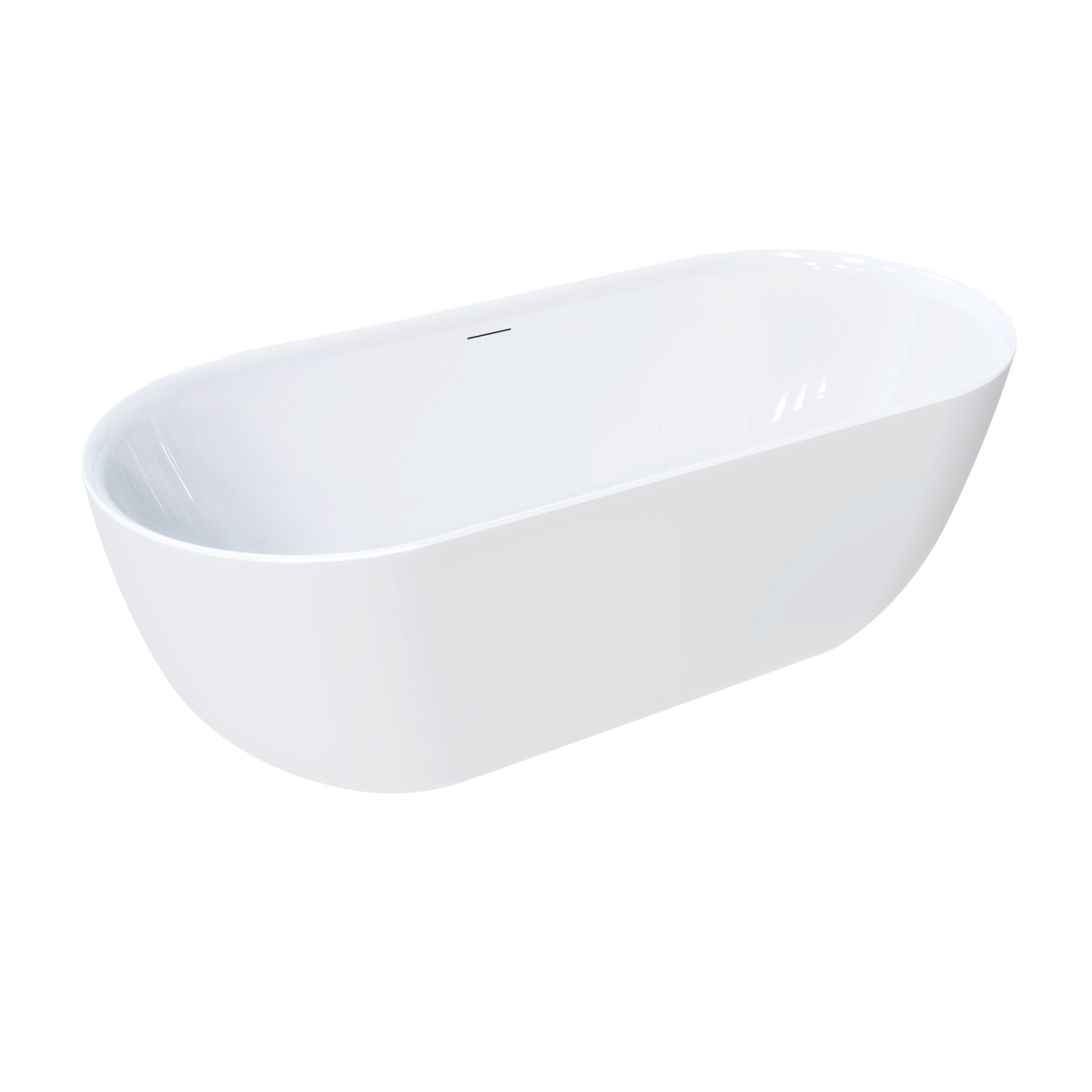 Oval 1800 Freestanding Bath - Corner