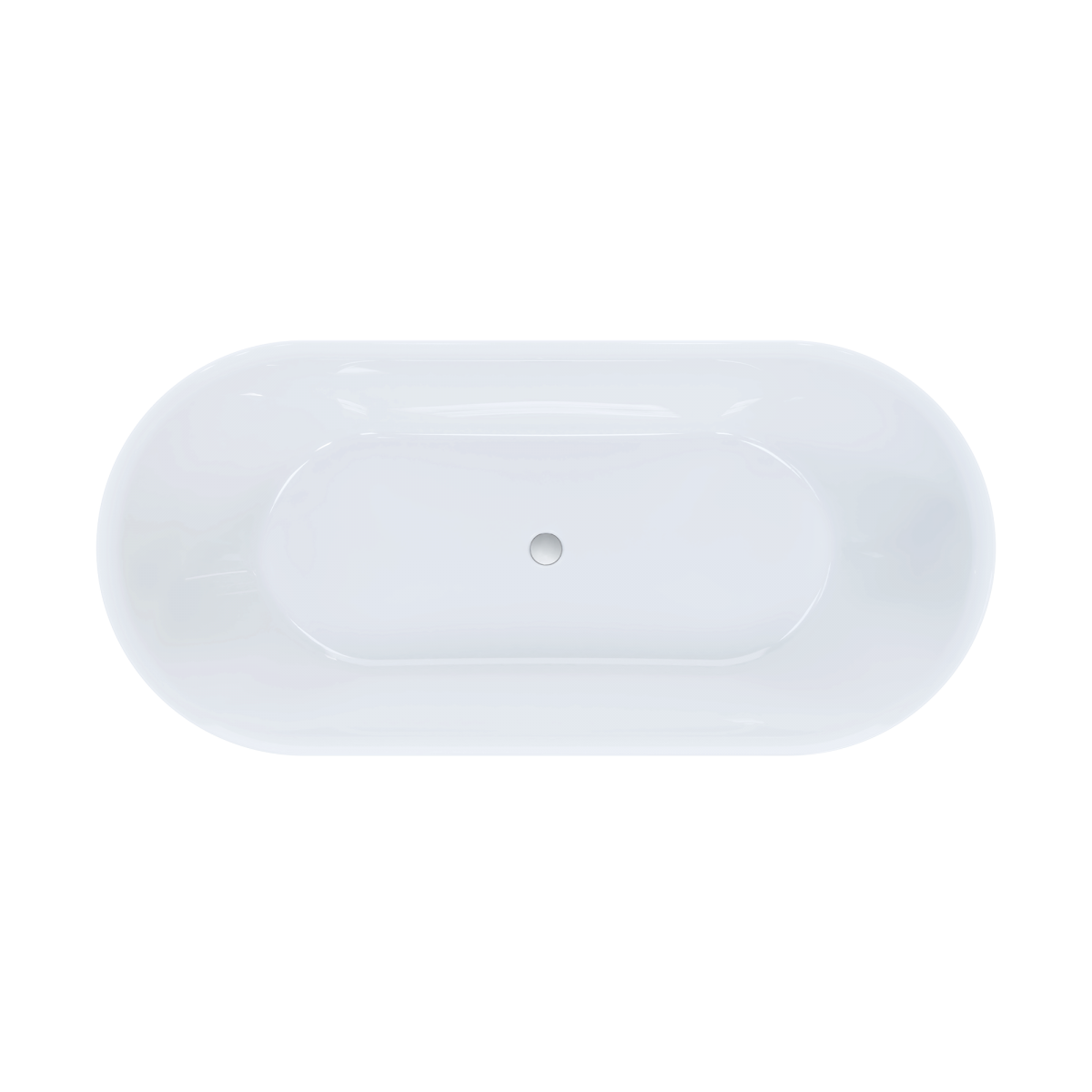 Oval 1700 Freestanding Bath - Top