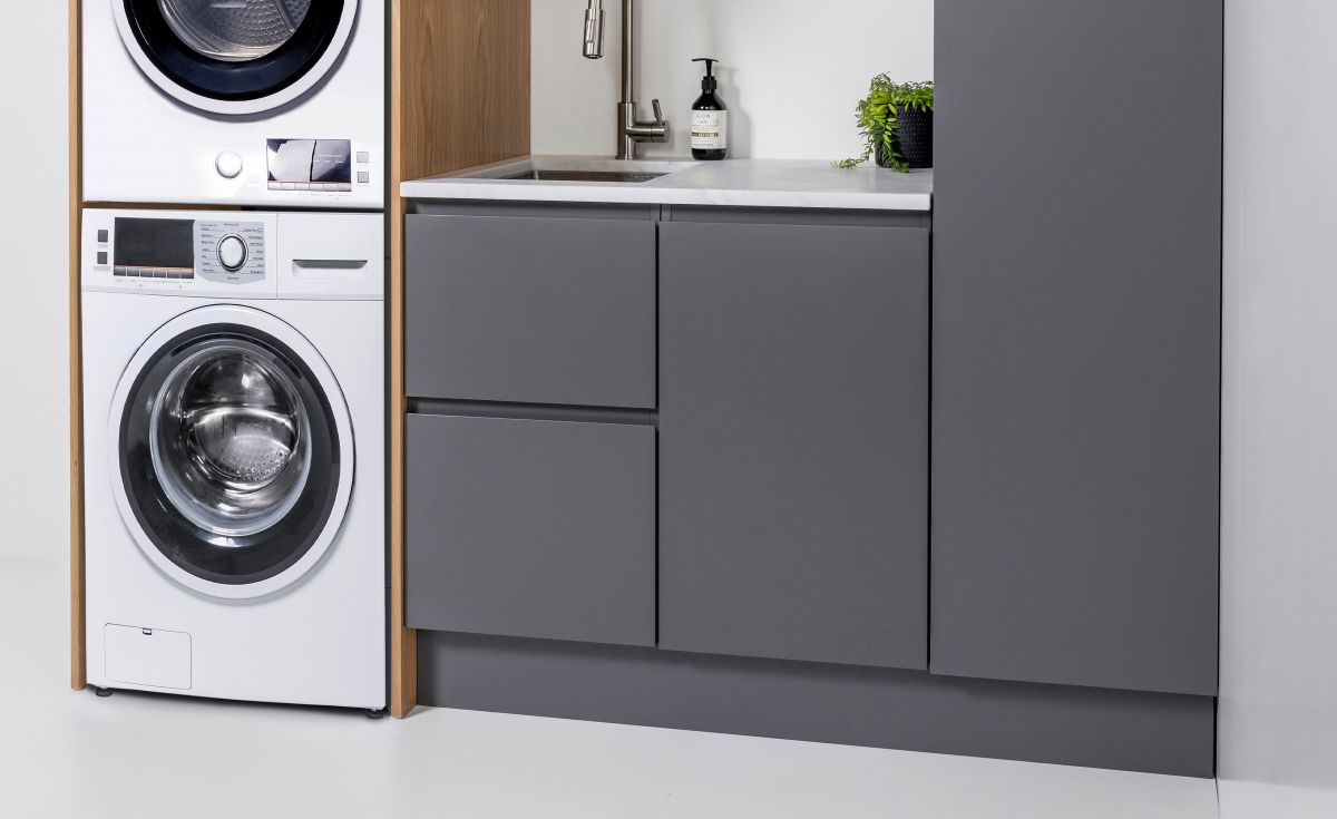 Laundry Cabinet 450, 2 Drawers (Benchtop Sold Separately)