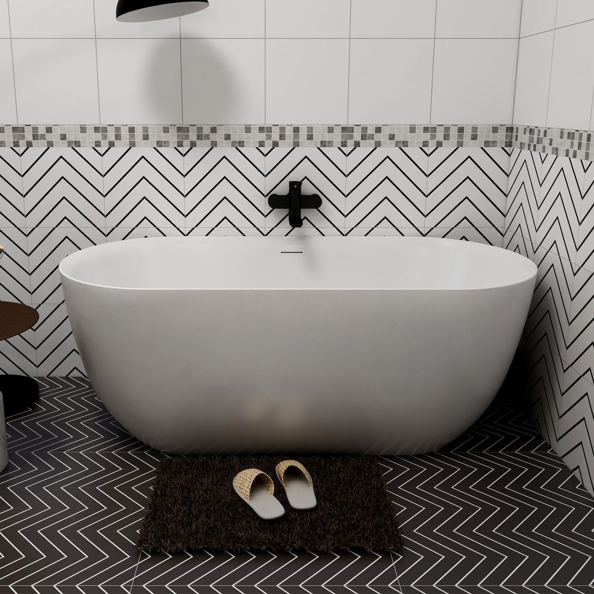Oval 1500 Gloss Freestanding Bath