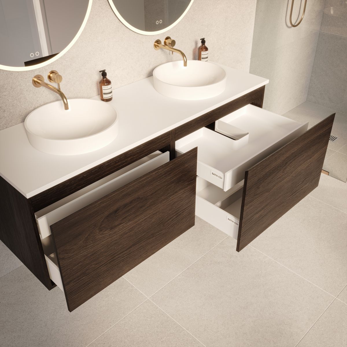 Tablo 1500 2 Drawer Side-by-Side